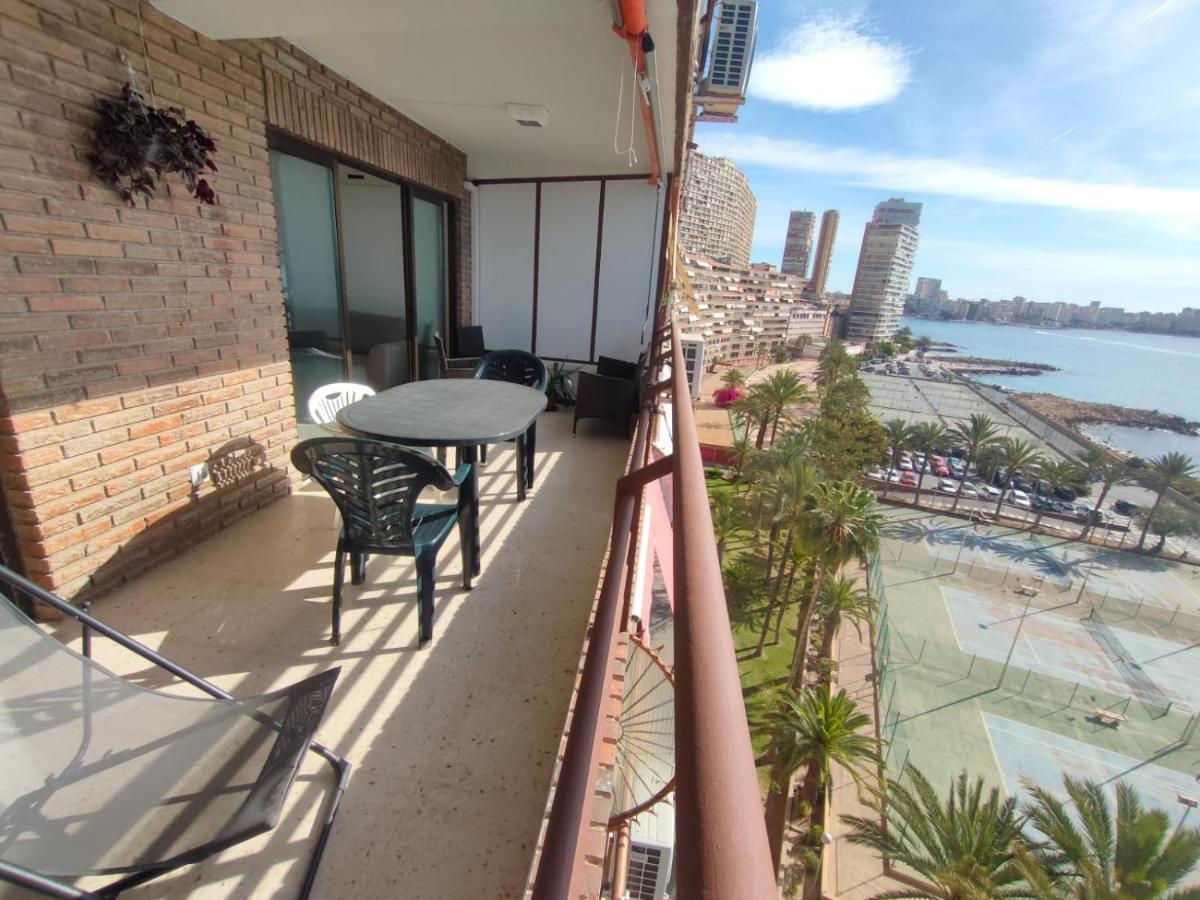 Very Lightful Apartment. Incredible Sea Views. Big Terrace, Swimming Pool. Ac. Very Close To Alicante City Center. المظهر الخارجي الصورة